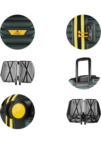 Croc Abs Orta Boy Valiz Haki fırsatları