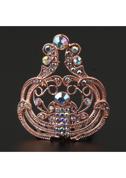 Clear Diamond Mini Crown Tiara Gelin Nedime Düğün Prom Saç Takı Gül Altın (Yurt Dışından) fiyatları