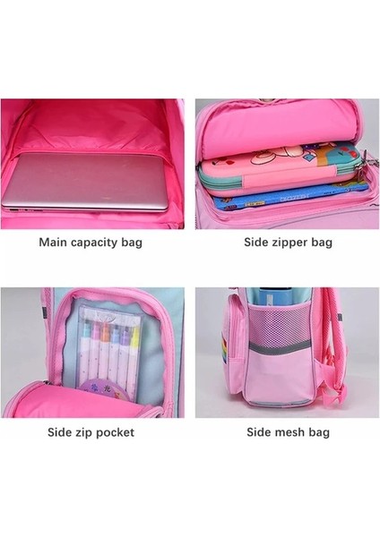 Ilkokul Öğrencilerinin Okul Çantaları 1 3 Sınıfları Karikatür Sırt Çantası Sırt Koruması Hafif Tek Boynuzlu At Çocuk Okul Çantası (Yurt Dışından) modelleri