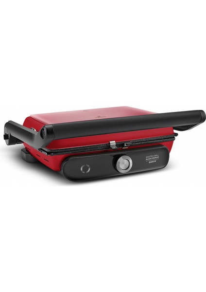 Gastro Grill Glass Premium 2400W Tost ve Izgara Makinesi Cranberry
