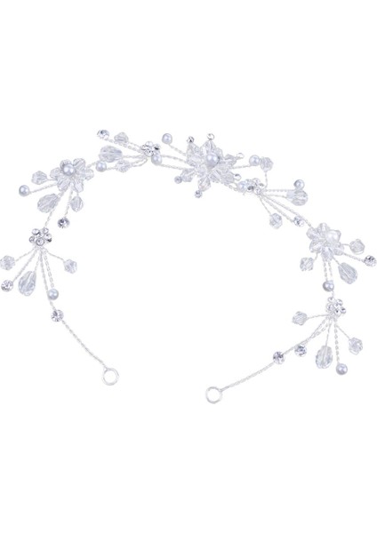 Muhteşem Çiçek Diamante Kafa Bandı Taç Tiara Düğün Partisi Mücevher si (Yurt Dışından)