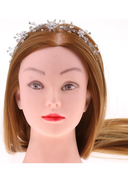 Muhteşem Çiçek Diamante Kafa Bandı Taç Tiara Düğün Partisi Mücevher si (Yurt Dışından) fiyatları