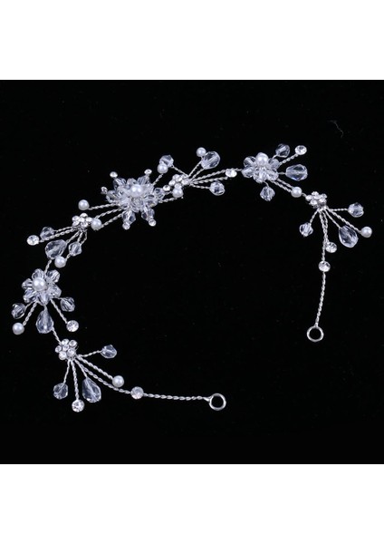 Muhteşem Çiçek Diamante Kafa Bandı Taç Tiara Düğün Partisi Mücevher si (Yurt Dışından) fırsatları