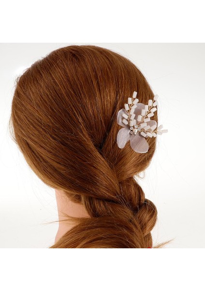 Lüks Inciler Rhinestone Çiçek Saç Pinleri Saçkop Düğün Saç Takı (Yurt Dışından) fiyatları