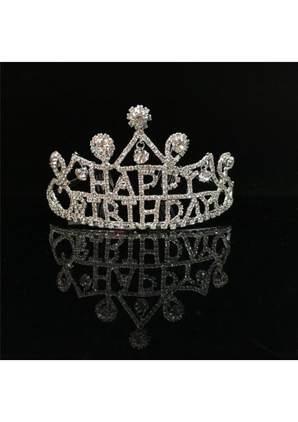 Düğün Gelin Nedime Doğum Günü Prom Partisi Crystal Pearl Tiara Crown Başlık (Yurt Dışından) fiyatları