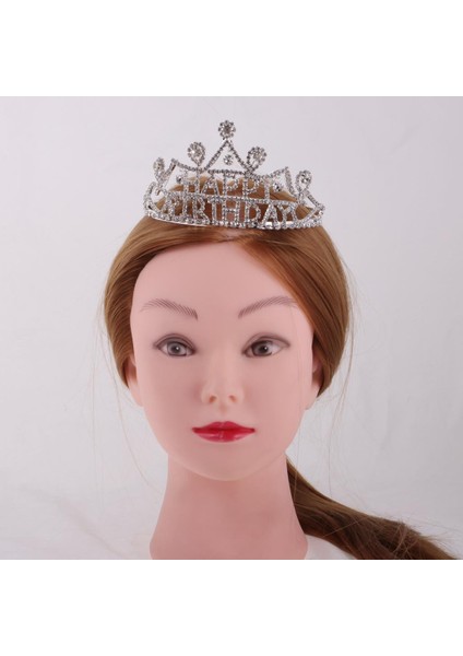 Düğün Gelin Nedime Doğum Günü Prom Partisi Crystal Pearl Tiara Crown Başlık (Yurt Dışından) modelleri
