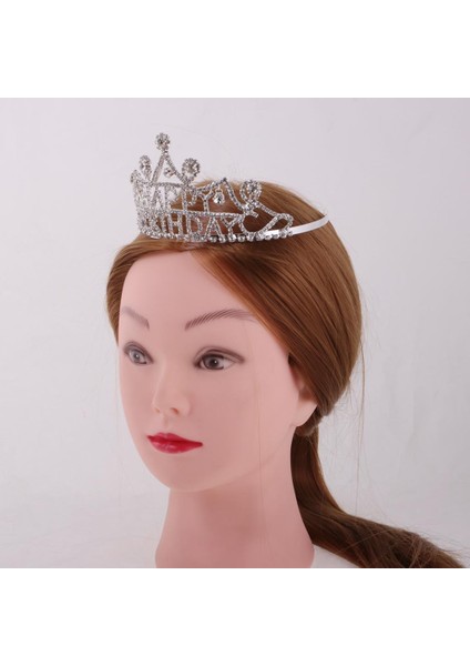 Düğün Gelin Nedime Doğum Günü Prom Partisi Crystal Pearl Tiara Crown Başlık (Yurt Dışından) indirimleri