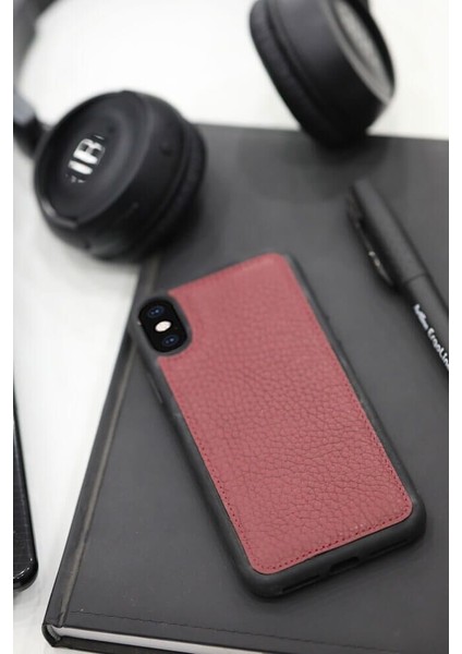 Bordo Deri iPhone x / Xs Kılıfı