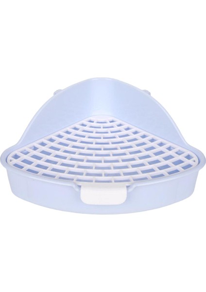 Tavşan Çöp Kutusu Yatak Kutusu Bunnies Tavşan Malzemeleri Için Köşe Tuvalet Kutusu Mavi (Yurt Dışından)