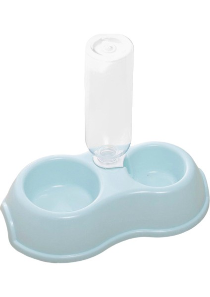 Evcil Hayvanlar Su ve Gıda Kase Seti Köpek Yavrusu Besleyici Içme Çift Kedi Köpekler Kase Mavi (Yurt Dışından) indirimleri