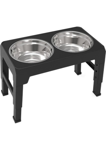 Yükseltilmiş Köpek Kaseleri Yükseltilmiş Pet Bowl Stand Ayarlanabilir Yükseklik Besleme Kasesi (Yurt Dışından)