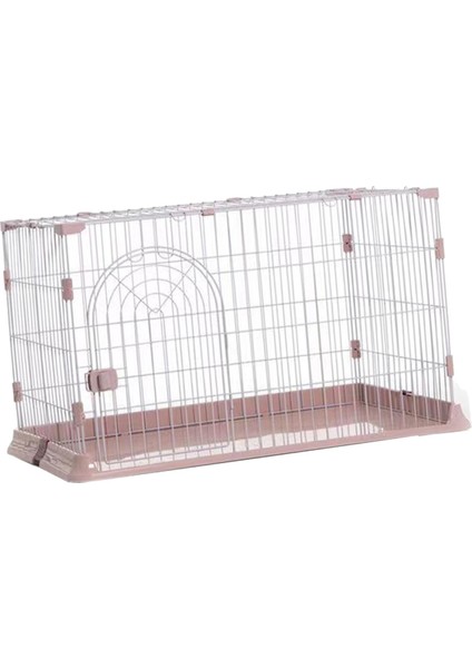 Köpek Kafesi Çıkarılabilir Kutu Kolay Montajı Yeniden Kullanılabilir Düz Taşıma Kafesi Katlanabilir Pembe M (Yurt Dışından) indirimleri
