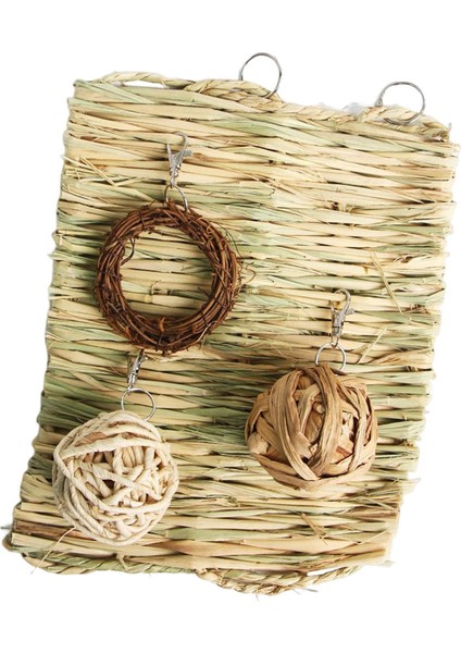 Çim Yatak Taşınabilir Çim Yatak Mat Işık Yatak Yuvası Küçük Hayvan Çiğneme Oyuncakları 4 Pcs Style E Için (Yurt Dışından) fiyatları