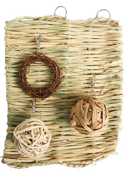 Çim Yatak Taşınabilir Çim Yatak Mat Işık Yatak Yuvası Küçük Hayvan Çiğneme Oyuncakları 4 Pcs Style E Için (Yurt Dışından) fırsatları