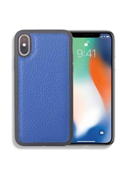 Lacivert Deri iPhone x / Xs Kılıfı