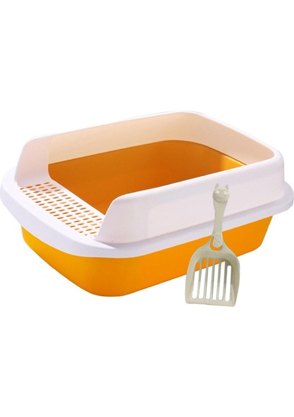 Kedi Çöp Kutusu Tuvalet Dayanıklı Çöp Tavası Yatak Kapalı Kediler Orta Sarı Için Çıkarılabilir (Yurt Dışından) fırsatları