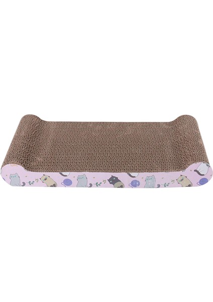 Kedi Scratcher Karton Kırpma Oluklu Tahta Büyük Geniş Salon Kanepe Kedi Kemik 44X20.5X5.5CM (Yurt Dışından)