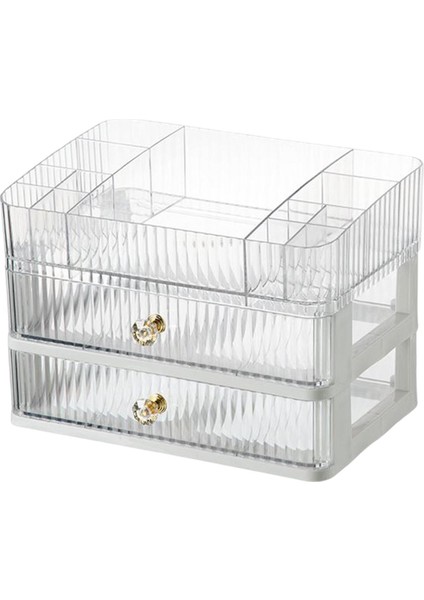 Makyaj Makyaj Tutucu Banyo Organizatör Yatak Odası Vanity 3 Tier Clear (Yurt Dışından)