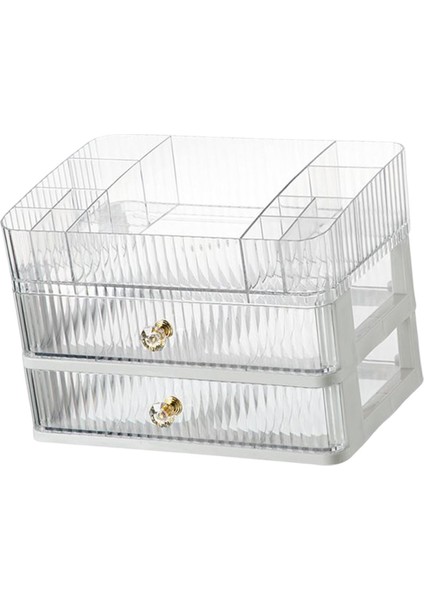 Makyaj Makyaj Tutucu Banyo Organizatör Yatak Odası Vanity 3 Tier Clear (Yurt Dışından) modelleri