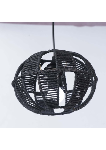 Dokuma Lamba Gölge Fener Avize Kapakları Oturma Odası Ev Yemek Odası Siyah (Yurt Dışından) indirimleri