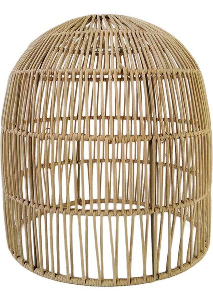 Rattan Abajur Yedek Asma Tavan Kolye Hafif Gölge Otel Için 25CM x 26CM (Yurt Dışından)