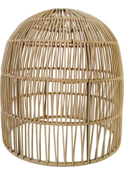 Rattan Abajur Yedek Asma Tavan Kolye Hafif Gölge Otel Için 25CM x 26CM (Yurt Dışından)