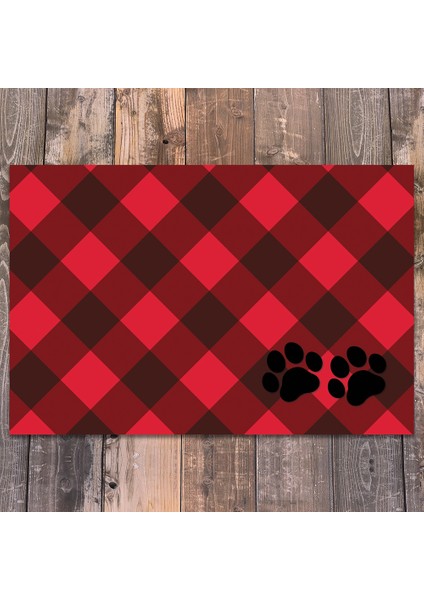 Vinil Kaymaz Tabanlı Keçe Baskılı Evcil Hayvan Pet Mama Paspası 25x40 fiyatları