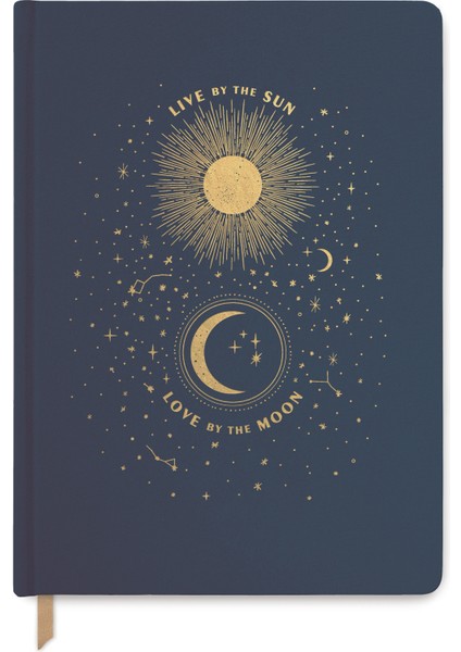 Design Works İnk Jumbo Boy Defter 25,5 x 19 cm - Jumbo Journal Bookcloth - Live By The Sun