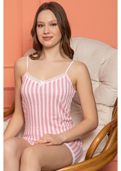 Dreamy Secret Dantel Detaylı Biyeli Askılı Şortlu Pijama Takımı fiyatları