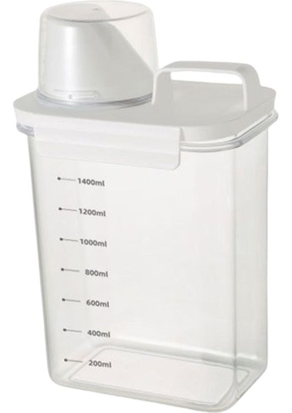 Çamaşır Tozu Kaplar Çamaşır Tozu Saklama Kutusu Mutfak Çamaşırhane Evi 1800ML (Yurt Dışından)