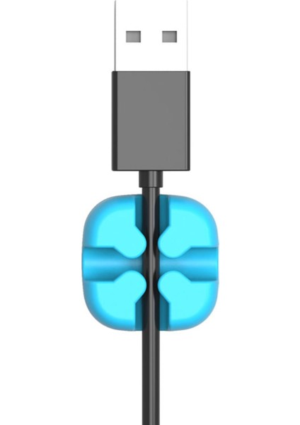 Orıco Masaüstü Silikon Kablo Klipsi Düzenleyici Organizer Mavi modelleri