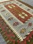 El Dokuması Iran Kilimi 126X200 Renkli Motifli %100 Yün Kilim ! 4