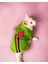 Shipy Pink Stripe Duo Kulaklı Kedi Tulumu,kıyafeti 2