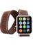 Apple Watch Uyumlu Uyumlu Deri Kordon 42-44-45MM Dt G2 1