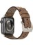 Apple Watch Uyumlu Uyumlu Deri Kordon Vigo 42-44-45MM G2 Kahve 2