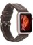Apple Watch Uyumlu Uyumlu Deri Kordon 42-44-45MM Nm3-As3 Kahve 2