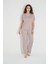 Kısa Kollu V Yakalı Dantelli Pijama Takımı 18486 2