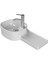 Seramik Turkuaz Cerastyle Harmony Etajerli Lavabo 32 x 65 cm 1