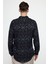 Slim Fit Dar Kesim Uzun Kol Baskılı Desen Viskon Spor Erkek Çok Renkli Gömlek 4