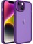 - Apple iPhone 14 - Kılıf Kamera Korumalı Transparan Post Kapak - Derin Mor - T26706 1