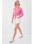 Beli Halka Detaylı V Yaka Lastikli Crop Bluz 3