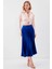 Bel Kısmı Detaylı Crop Saten Bluz 1