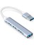 Kaliteli Alüminyum Metal 4lü 4 Port USB 3.0 Mini USB Hub Hub Ultra Ince Çoğaltıcı 5 Gbps Laptop Notebook Masa Üstü 1