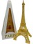 Minyatür Metal Eyfel Kulesi Altın Dekoratif Biblo 25 cm 3