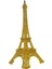 Minyatür Metal Eyfel Kulesi Altın Dekoratif Biblo 25 cm 4