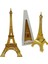 Minyatür Metal Eyfel Kulesi Altın Dekoratif Biblo 25 cm 5