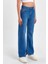 Kadın Paça Yırtmaçlı Jean Pantolon RD23YB023620 3