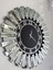 Güneş Silver Latin Black Model Gümüş Siyah Renk 85 Cm Dekoratif Aynalı Duvar Saati 1