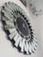 Güneş Silver Latin Black Model Gümüş Siyah Renk 85 Cm Dekoratif Aynalı Duvar Saati 2