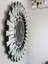Güneş Silver Latin Black Model Gümüş Siyah Renk 85 Cm Dekoratif Aynalı Duvar Saati 3